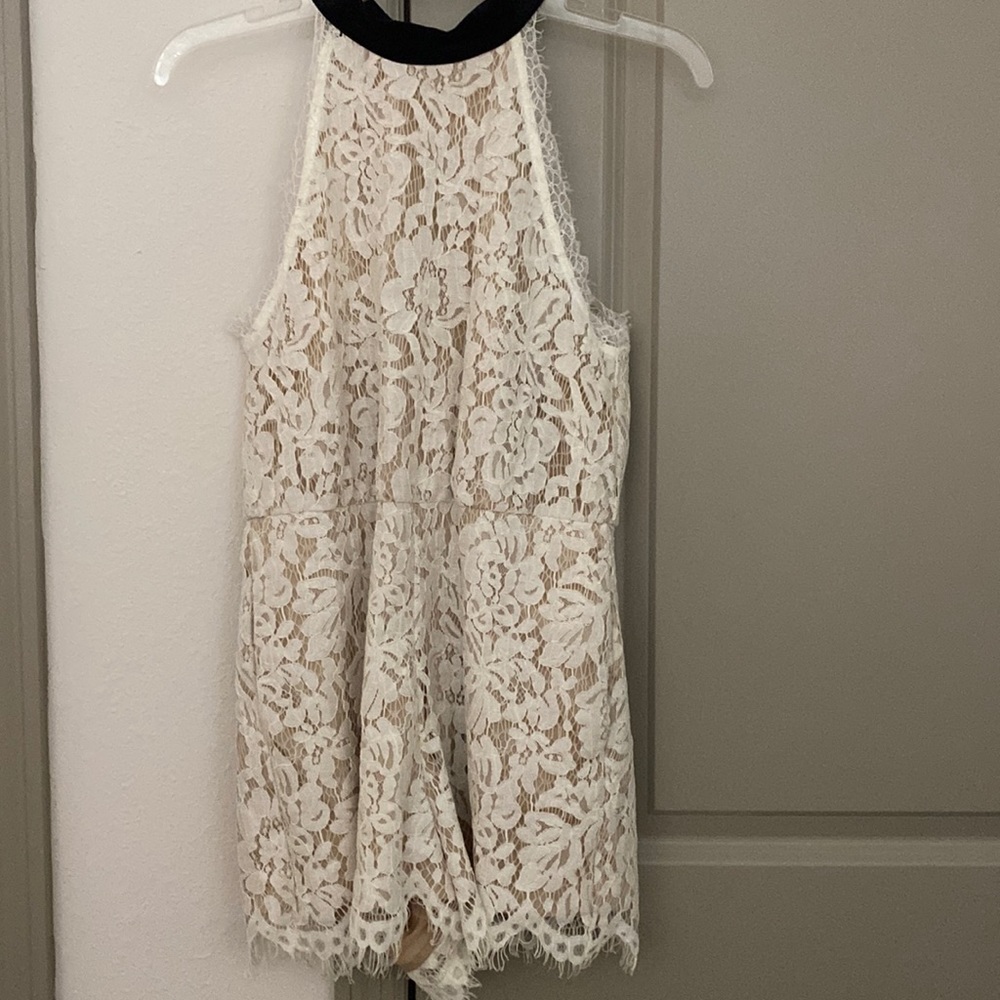 White lace romper